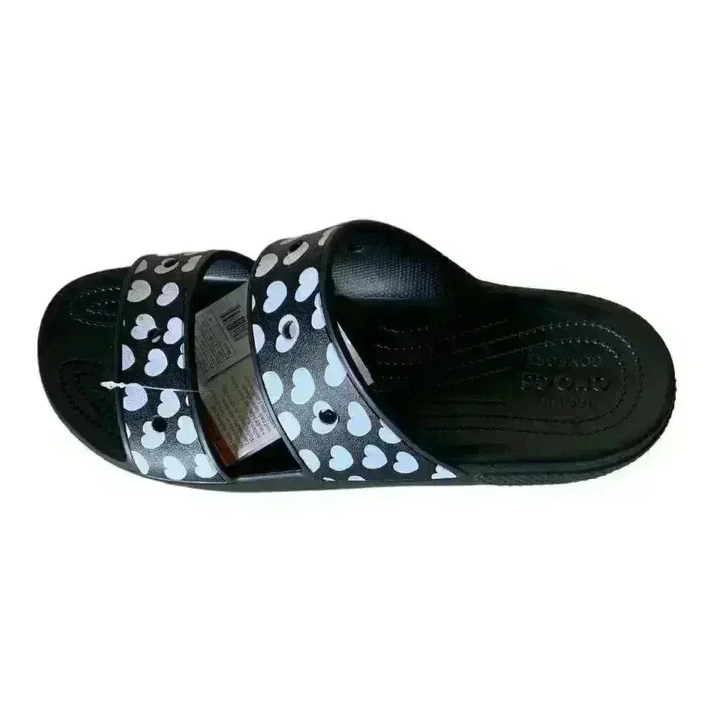 CROCS heart print